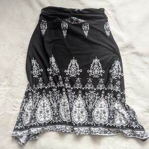 Vintage Handkerchief Hem Skirt, XS